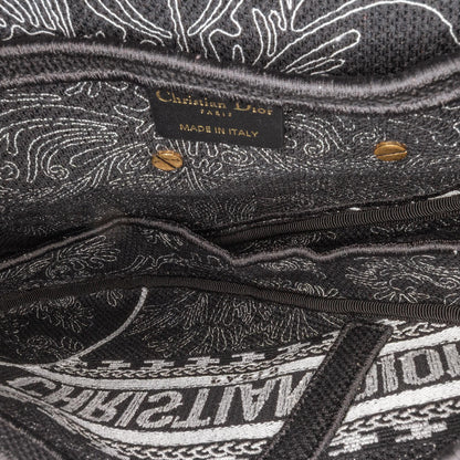 Dior Canvas Embroidered Ornamental Cornely Saddle Bag