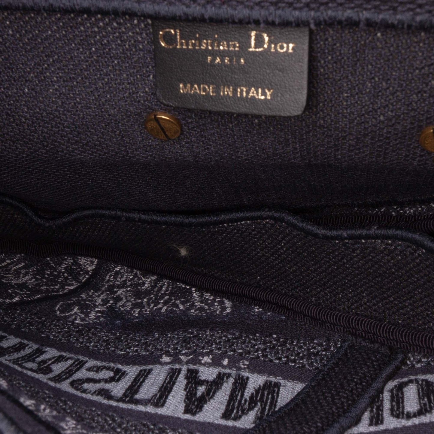 Dior Canvas Embroidered Tie Dye Saddle Bag