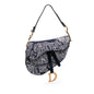 Dior Canvas Reverse Embroidered Toile De Jouy Saddle Bag