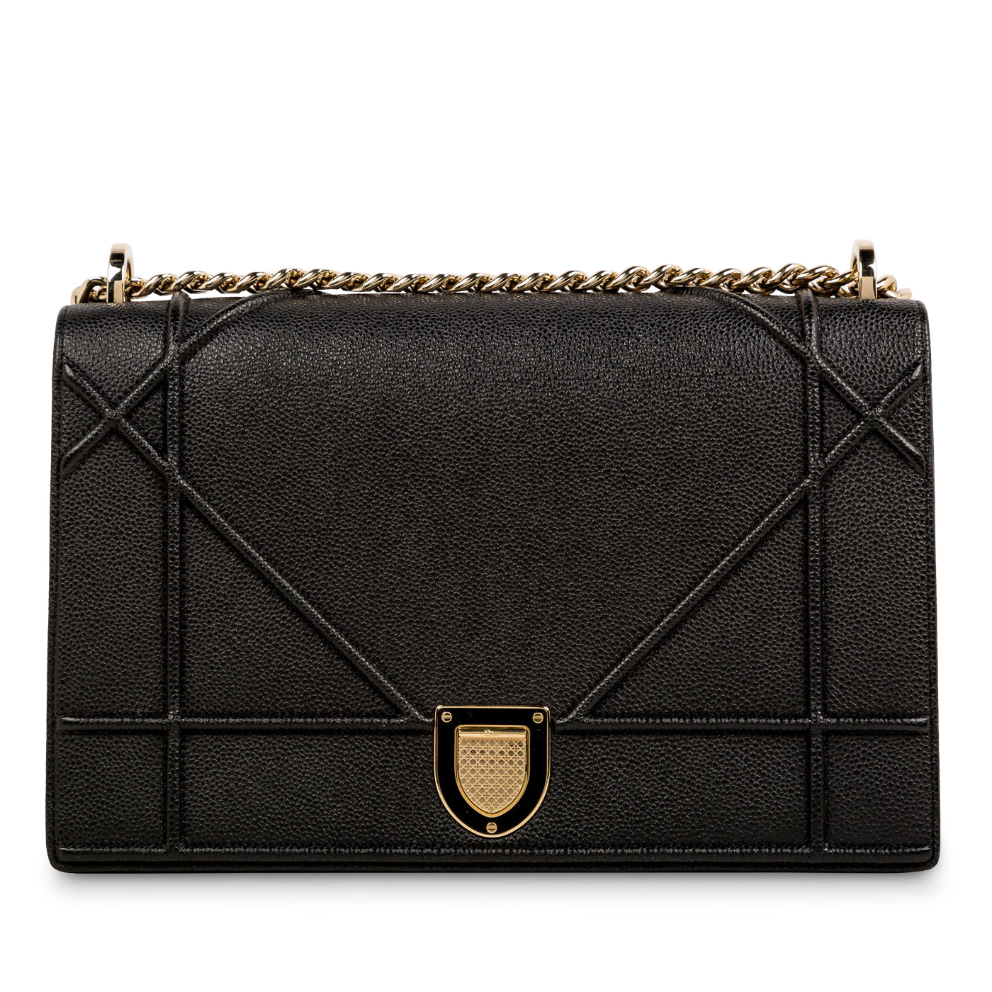 Dior Chain Leather Tote Bag