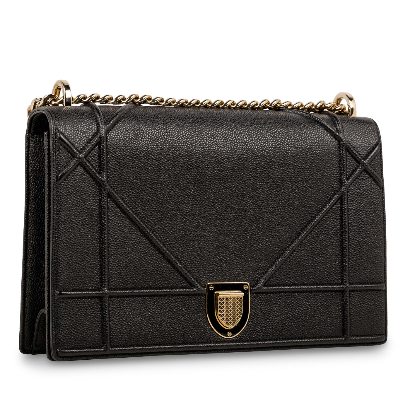 Dior Chain Leather Tote Bag