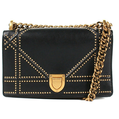 Dior Diorama Medium Studded Flap Bag