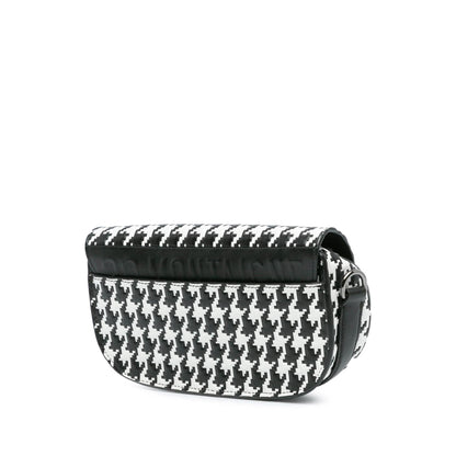 Dior Embossed Calfskin Houndstooth Bobby East West Crossbody