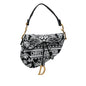 Dior Embroidered Canvas Ornamental Cornely Saddle Bag