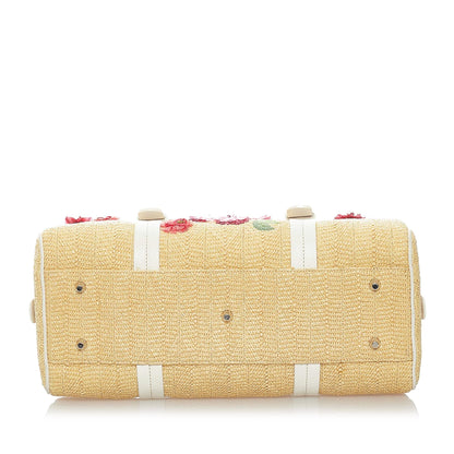 Dior Floral Raffia Handbag (SHG-33577)