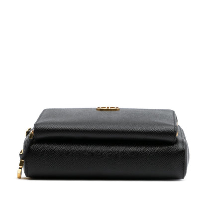 Dior Grained Calfskin Caro Double Pouch