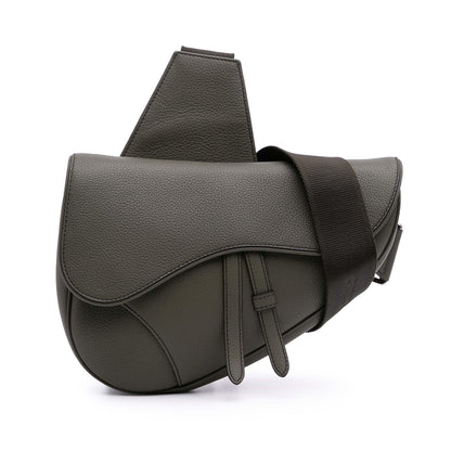 Dior Grained Calfskin Saddle Bag