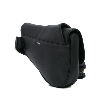 Dior Kim Jones Grained Calfskin Saddle Bag