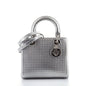 Christian Dior Lady Dior Bag Micro Cannage Metallic Calfskin Medium