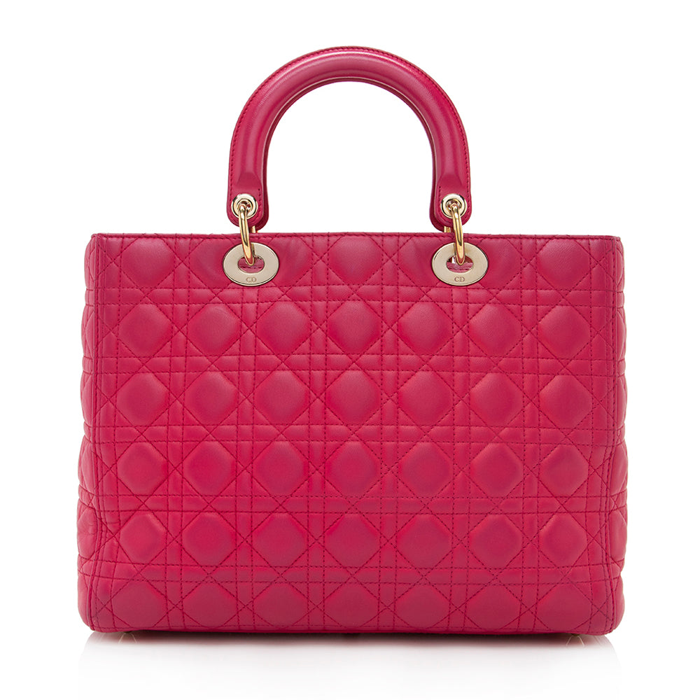 Dior Lambskin Dior Large Tote - FINAL (SHF-17599)
