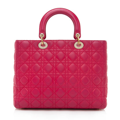 Dior Lambskin Dior Large Tote - FINAL (SHF-17599)
