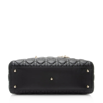 Dior Lambskin Dior Large Tote (SHF-9gavwy)
