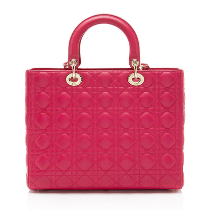 Dior Lambskin Dior Large Tote (SHF-OVsaOG)