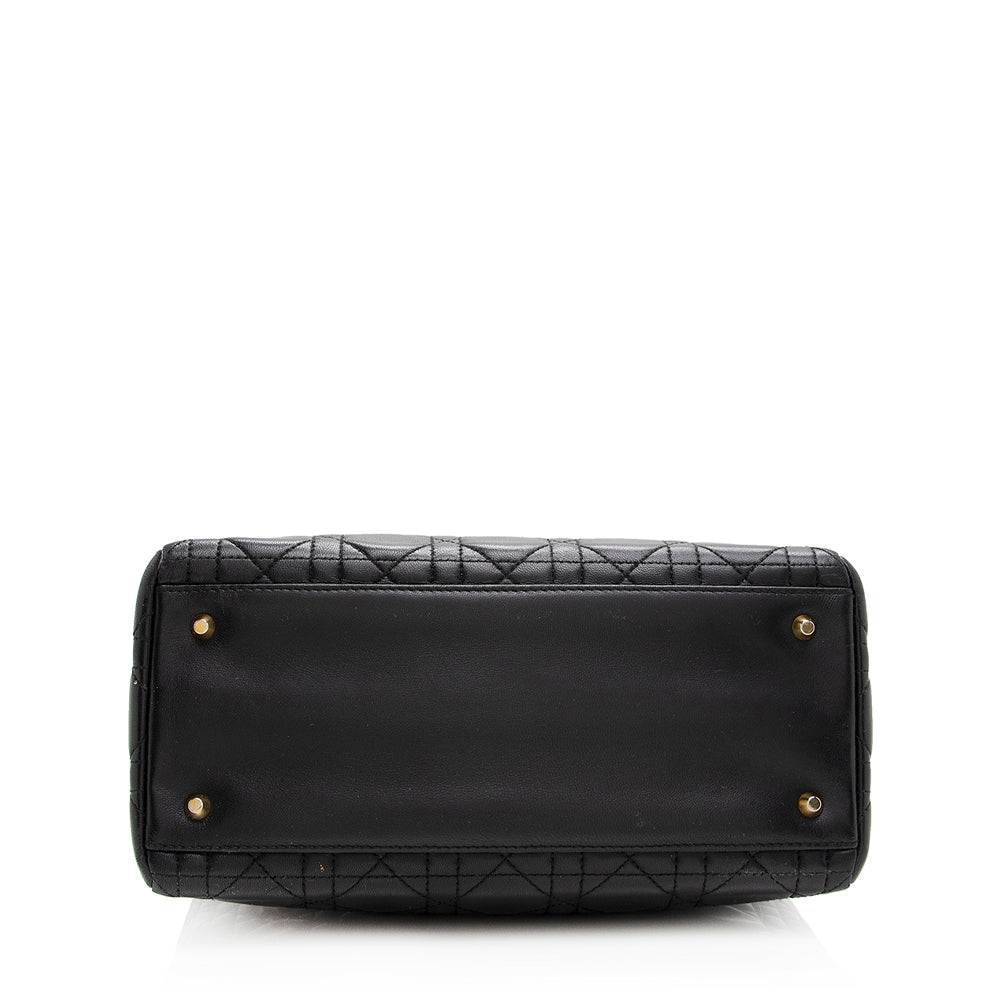 Dior Lambskin Dior Medium Tote (SHF-20903)
