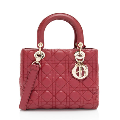 Dior Lambskin Dior Medium Tote (SHF-NvDj1u)