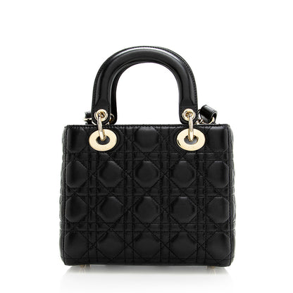 Dior Lambskin My Dior Lucky Badges Small Tote (SHF-19400)