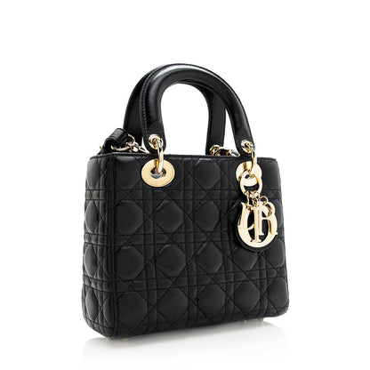 Dior Lambskin My Dior Lucky Badges Small Tote (SHF-19400)