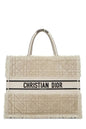 DIOR LAMBSKIN SHEARLING CANNAGE LARGE BOOK TOTE BAG