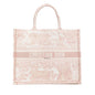 Dior Large Canvas Embroidered Dioriviera Toile De Jouy Book Tote