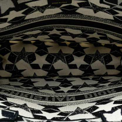 Dior Large Canvas Embroidered Lucky Star Book Tote