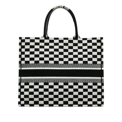 Dior Large Check Book Tote (SHG-EgfFW0)