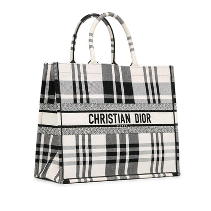 Dior Large Check'n'Dior Book Tote (SHG-ZkMe5m)