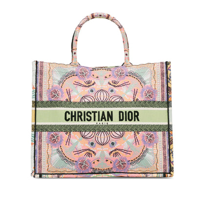 Dior Large Embroidered Canvas Book Tote (SHG-Sv0JbO)
