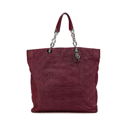 Dior Large Lambskin Cannage Dior Soft Shopping Tote (SHG-kg4Y5I)