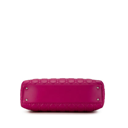 Dior Large Lambskin Cannage Soft Zipped Shopping Tote (SHG-TemZEe)