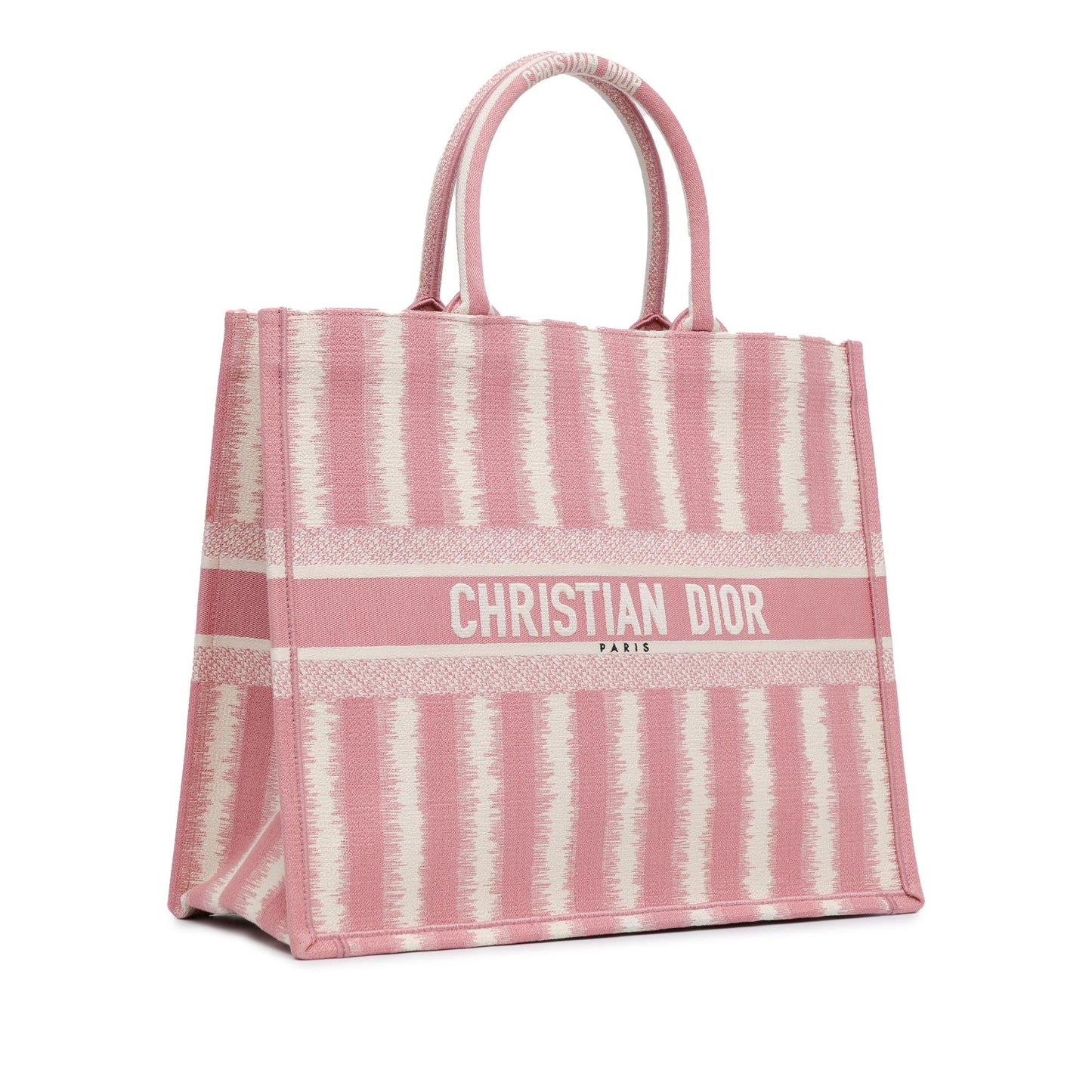 Dior Large Striped Book Tote (SHG-MhBhgW)