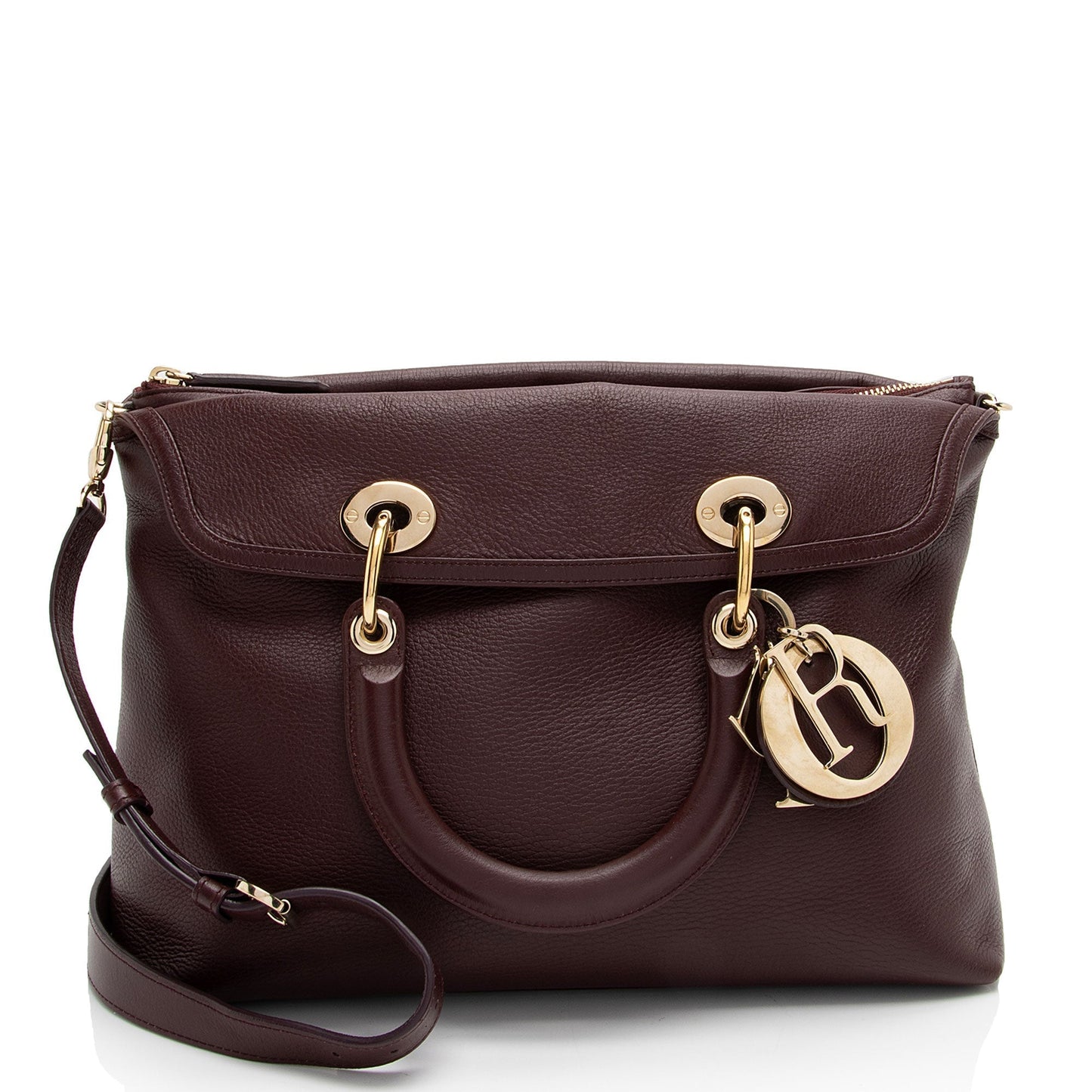 Dior Leather Granville Medium Tote (SHF-d6z01R)