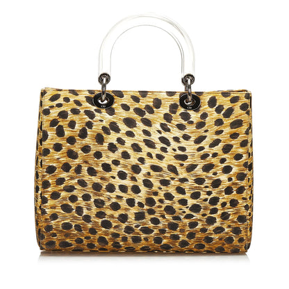 Dior Lady Dior Mini Canvas Handbag