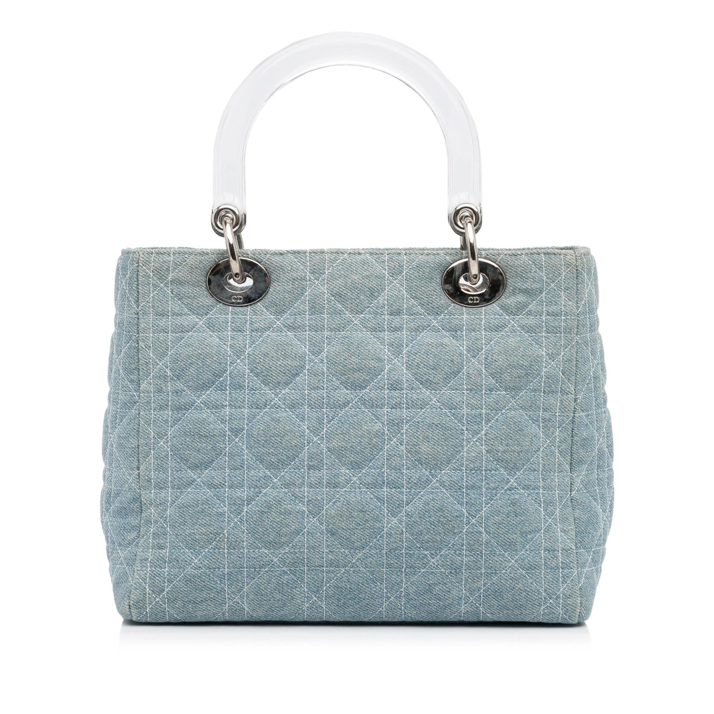 Dior Medium Cannage Dior Denim Satchel (SHG-jT3XX6)