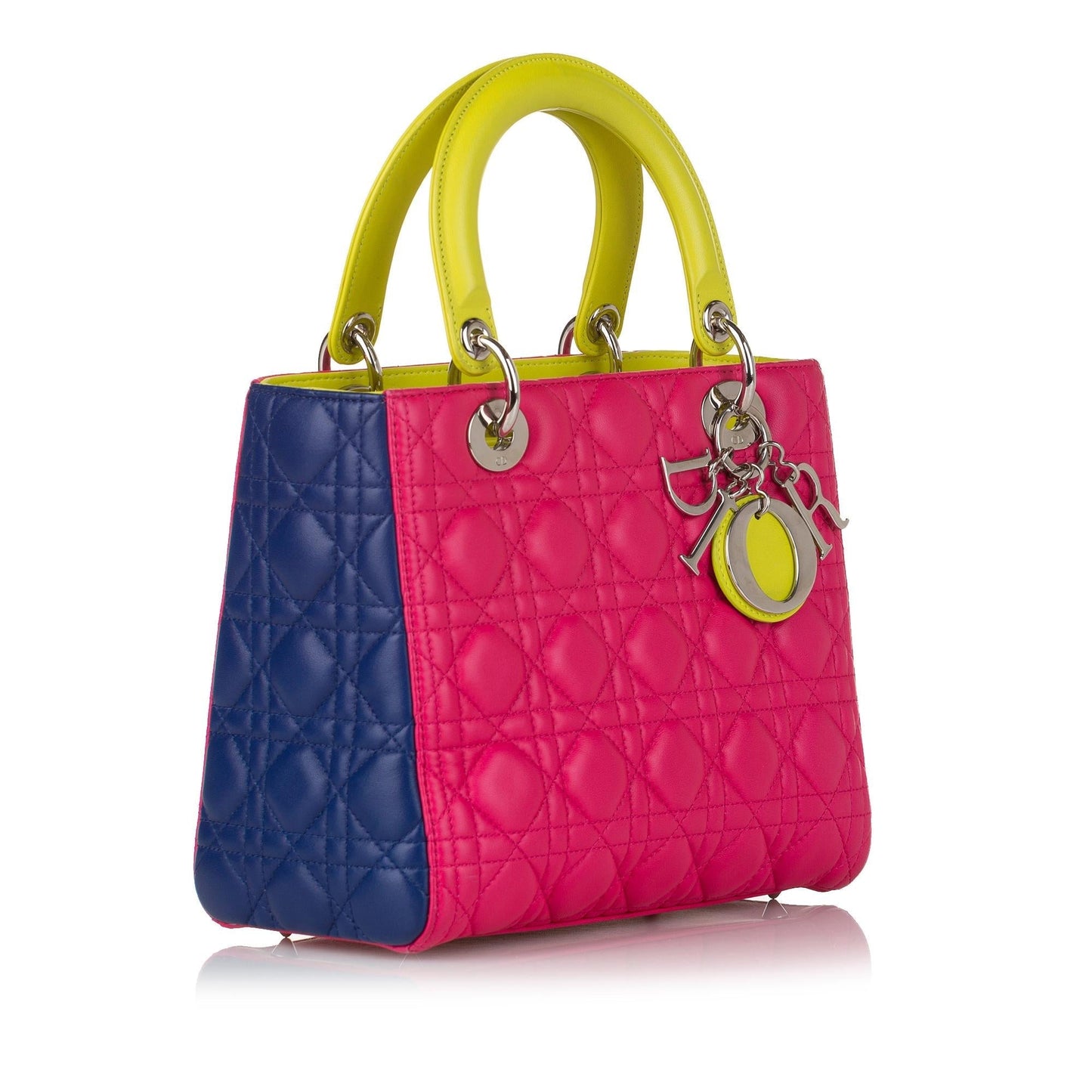 Dior Medium Cannage Dior Lambskin Leather Satchel (SHG-34493)