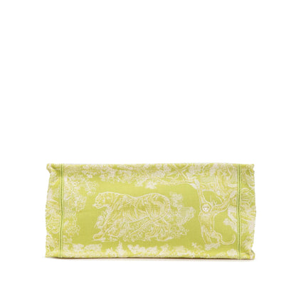 Dior Medium Canvas Embroidered Dioriviera Toile De Jouy Book Tote