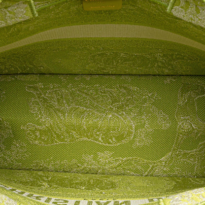 Dior Medium Canvas Embroidered Dioriviera Toile De Jouy Book Tote