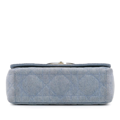 Dior Medium Denim Macrocannage Caro Bag