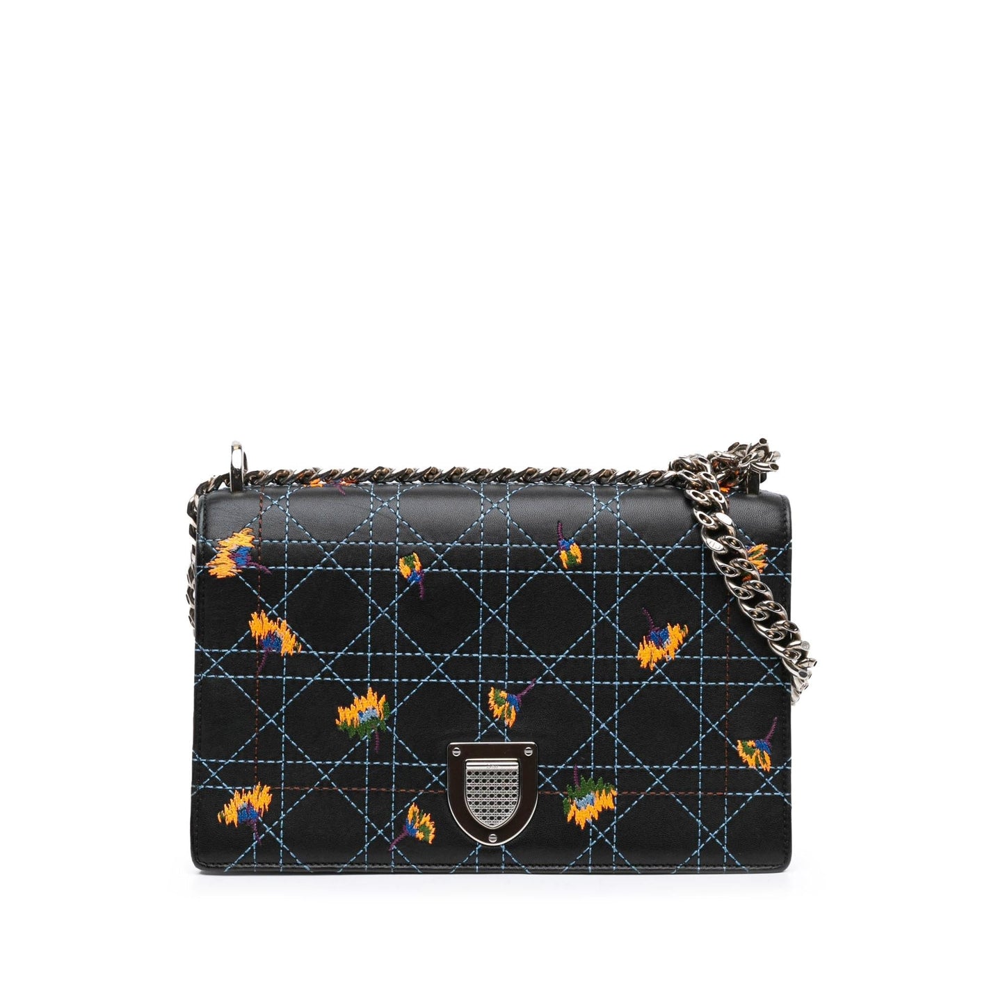 Dior Medium Embroidered Calfskin Diorama Flap