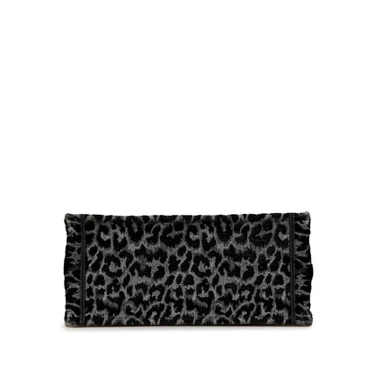 Dior Medium Embroidered Canvas Leopard Mizza Book Tote