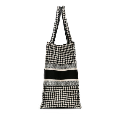 Dior Medium Houndstooth Book Tote (SHG-BUCCPt)