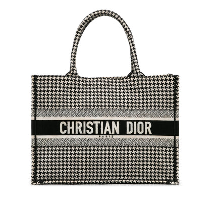 Dior Medium Houndstooth Book Tote (SHG-BUCCPt)