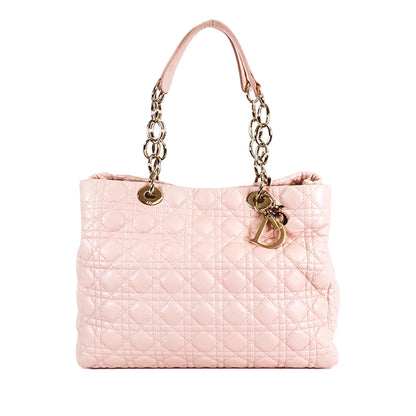Dior Medium Lambskin Cannage Dior Soft Shopping Tote (SHG-cZhMo2)