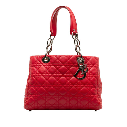 Dior Medium Lambskin Cannage Dior Soft Shopping Tote (SHG-egShR2)
