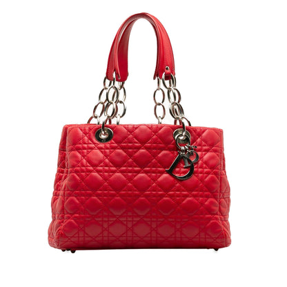 Dior Medium Lambskin Cannage Dior Soft Shopping Tote (SHG-egShR2)
