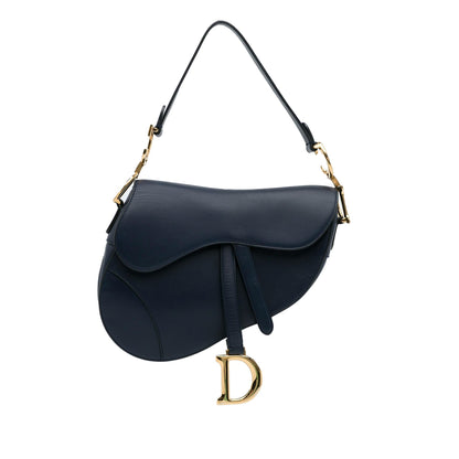Dior Medium Leather Saddle Bag (SHG-cbSl9t)