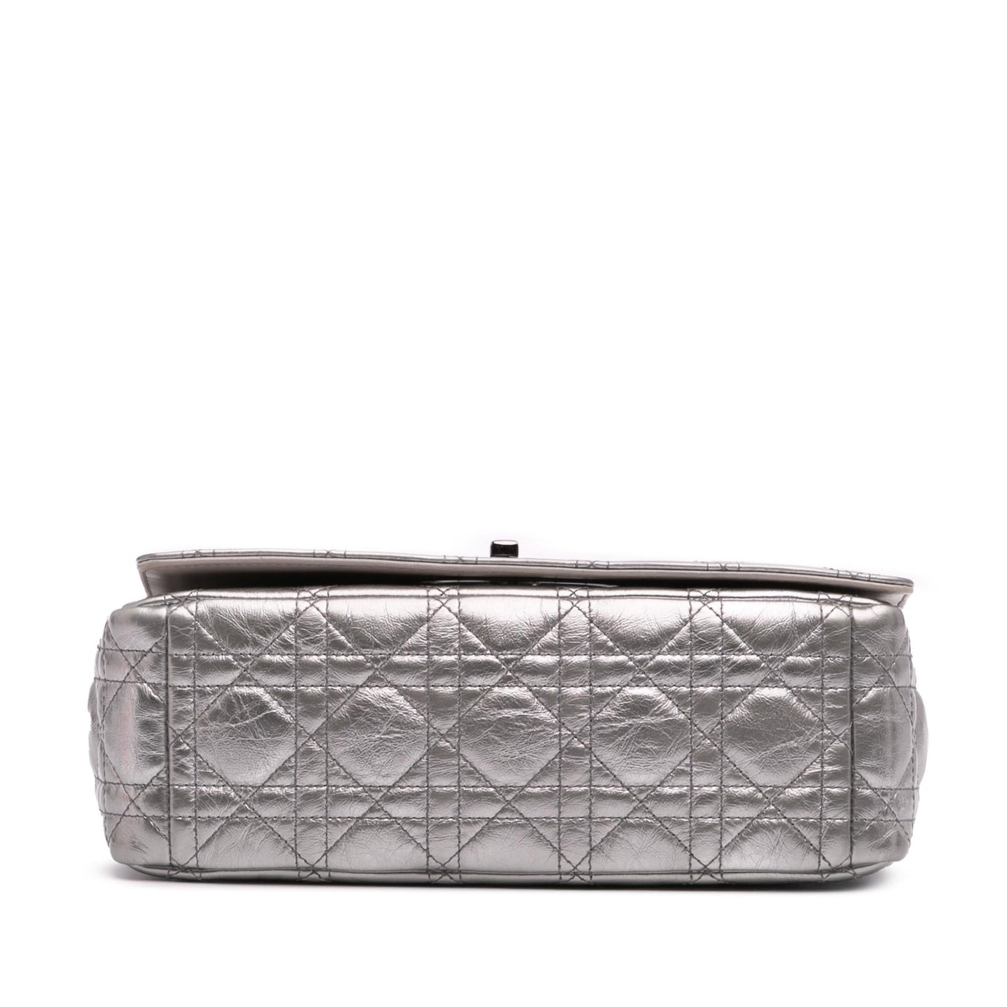 Dior Medium Metallic Calfskin Cannage Supple Caro Bag