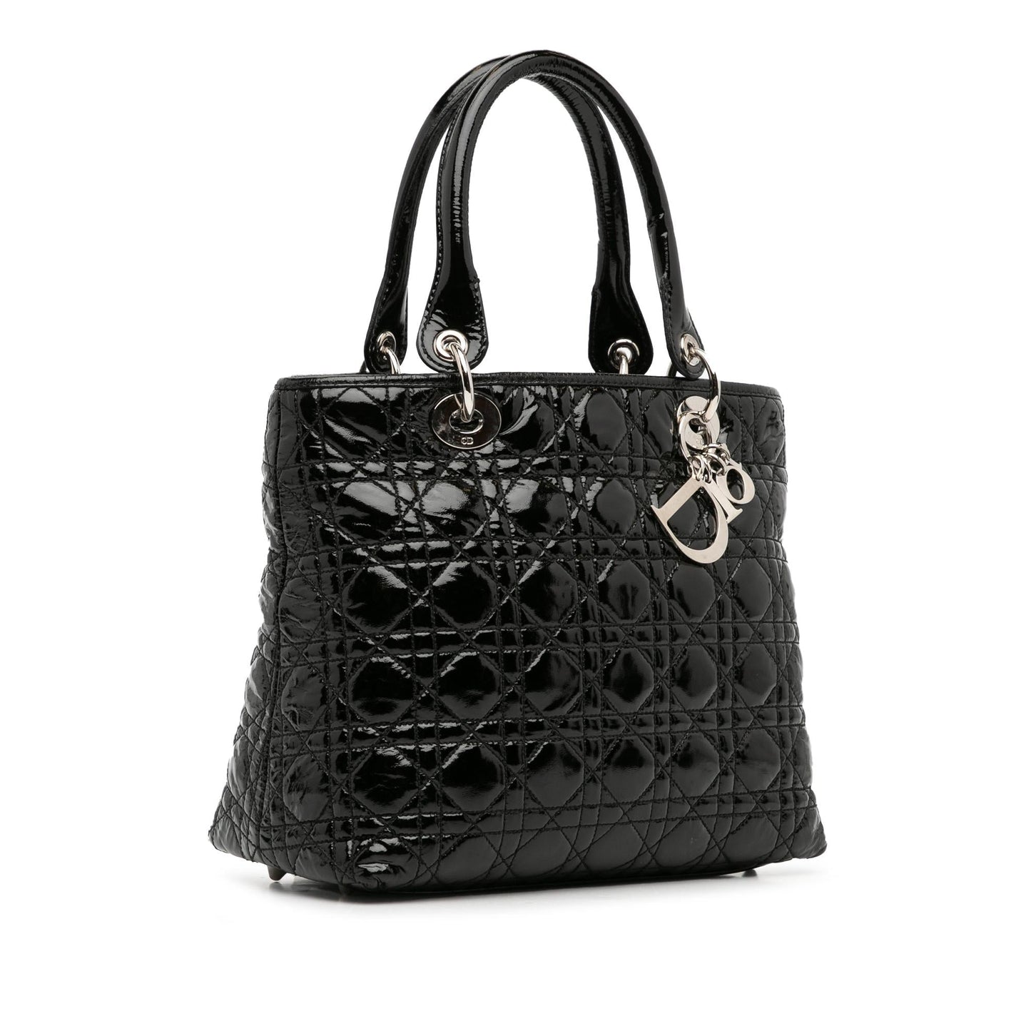 Dior Medium Patent Cannage Dior Soft Shopping Tote (SHG-l67PuF)