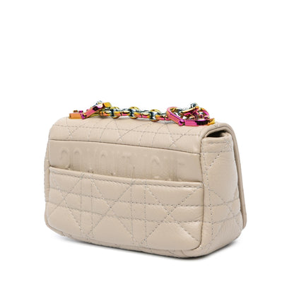 Dior Micro Supple Calfskin Cannage Caro Bag