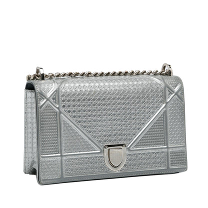 Dior Microcannage Patent Diorama Crossbody Bag (SHG-sJ4yqG)
