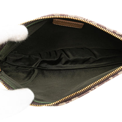 Dior Mini Diorissimo Canvas Saddle Pochette